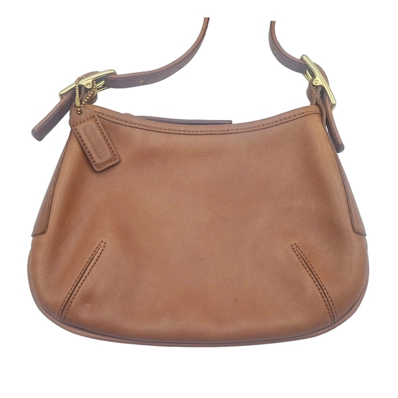 Vintage Y2K Coach 9211 British Tan Glove Leather Hobo Bag - Picture 3 of 12